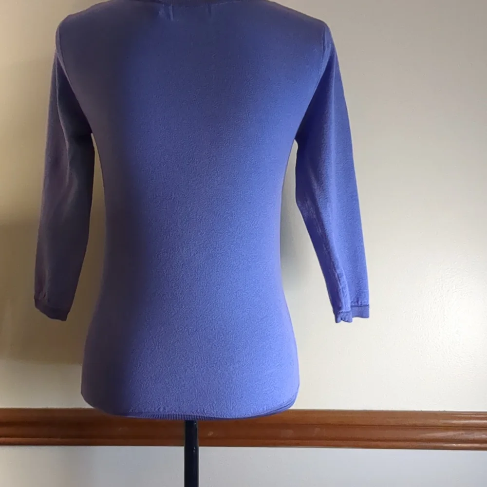Paradox violet colored light fitted sweater dress top, Women's Small - Picture 4 of 7